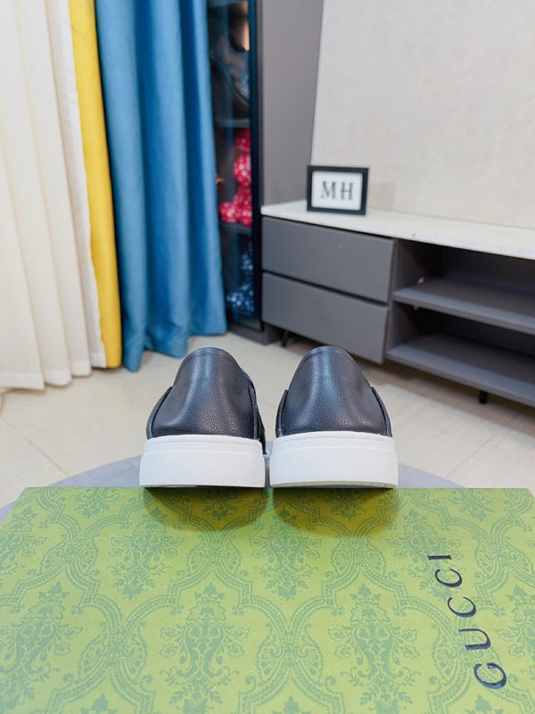 GG Men's Slip on Loafer Black Cowhide 592111