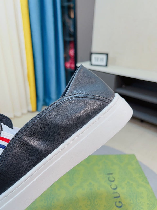 GG Men's Slip on Loafer Black Cowhide 592111