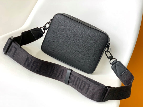 LV Fastline Messenger Bag 23.5 Black Cowhide HW