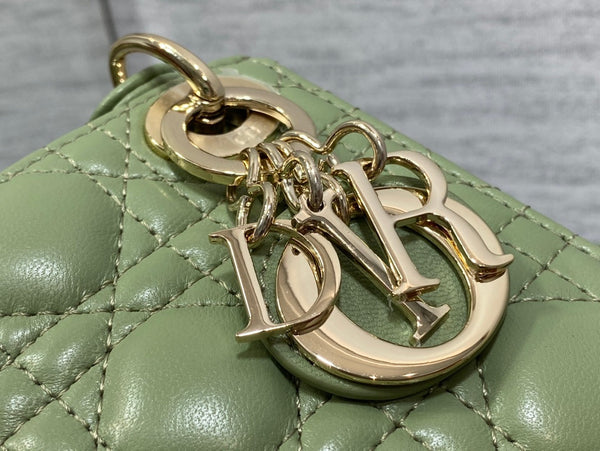micro lady 12 green lambskin ghw
