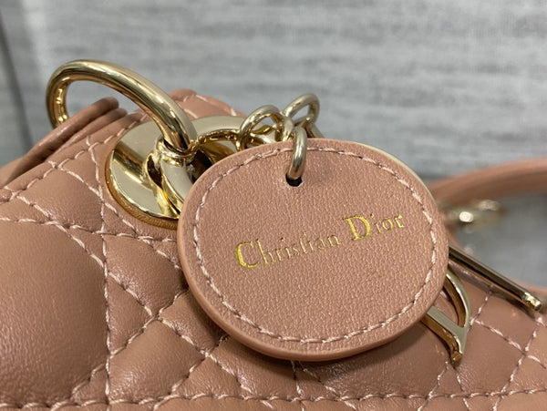 micro lady 12 pelle di agnello marrone rosato ghw