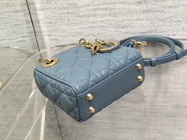 micro lady 12 raf blue lambskin ghw