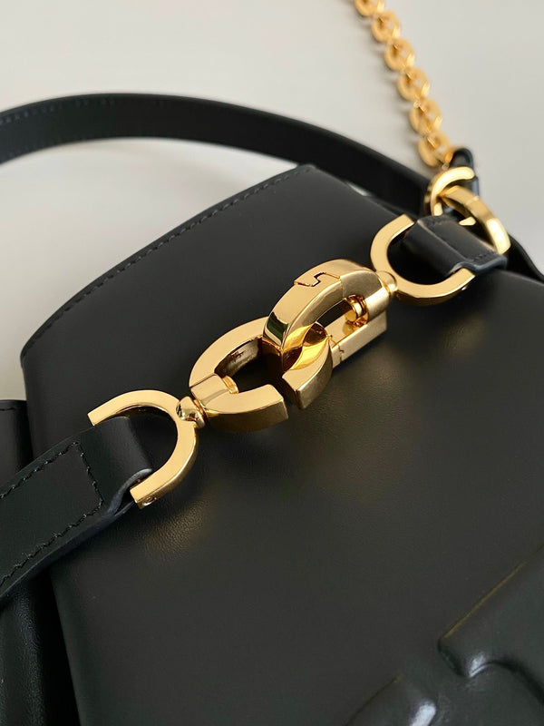 MEDIUM C'EST 24 IN PELLE DI VITELLO GOFFRATA CD NERA