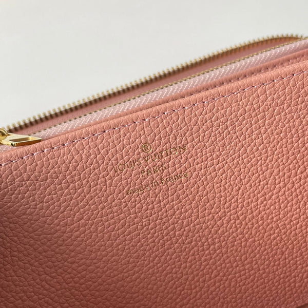 LV M61864 Portafoglio Zippy Rosa Monogram Empreinte Pelle 221617