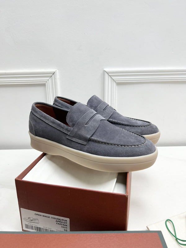 LP SUMMER WALK LOAFERS DARK GREY SUEDE