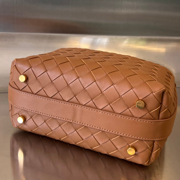 BORSA WALLACE 22 IN PELLE DI VITELLO MARRONE RUSSET