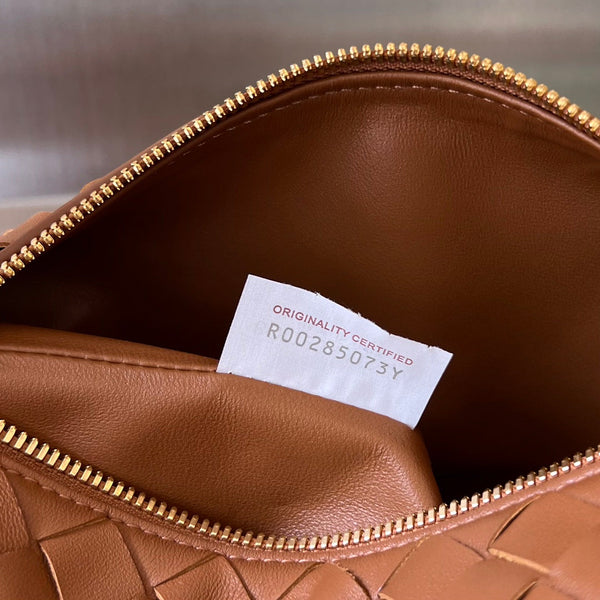 BORSA WALLACE 22 IN PELLE DI VITELLO MARRONE RUSSET