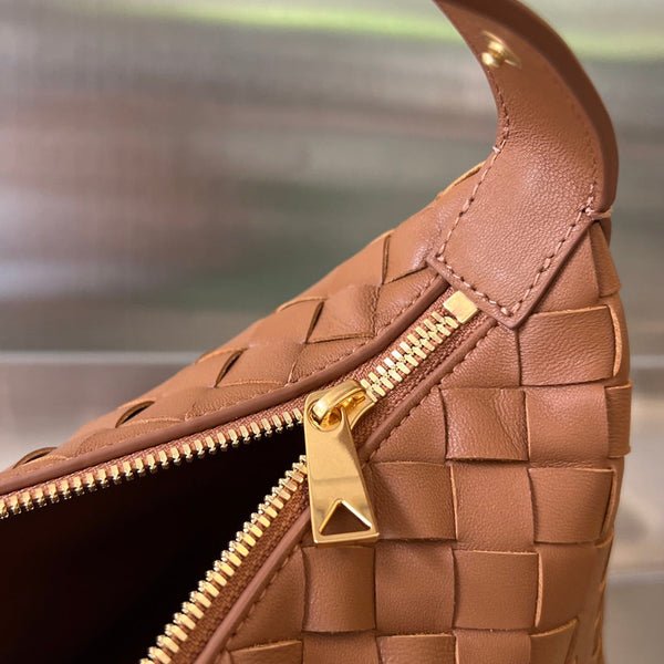 BORSA WALLACE 22 IN PELLE DI VITELLO MARRONE RUSSET