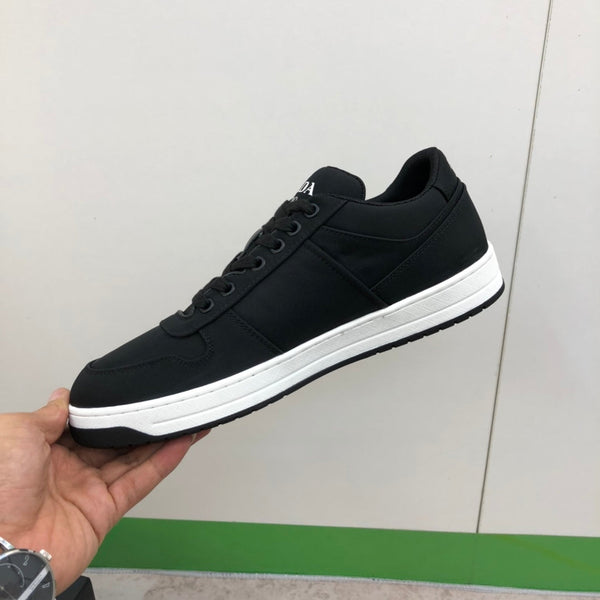 PRA PRAX 01 RE-NYLON SNEAKERS IN BLACK FABRIC