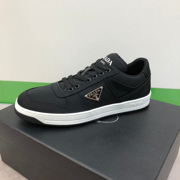 PRA PRAX 01 RE-NYLON SNEAKERS IN BLACK FABRIC