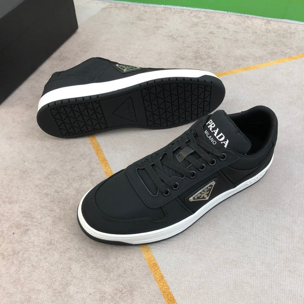 PRA PRAX 01 RE-NYLON SNEAKERS IN BLACK FABRIC