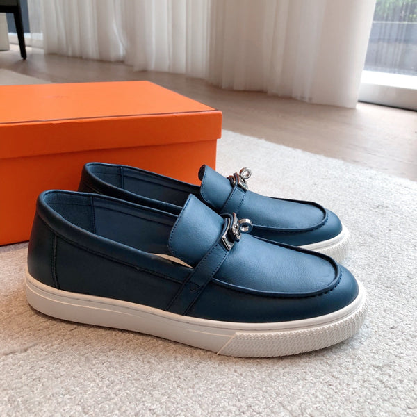HM GAME SLIP-ON SNEAKER NAVY CALFSKIN