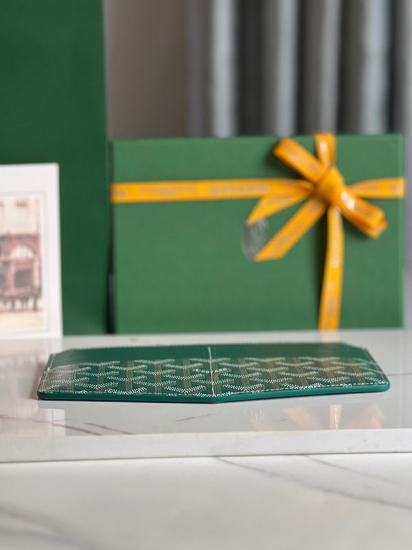 INSERT LOUISE 21 IN GREEN GOYARDINE CANVAS