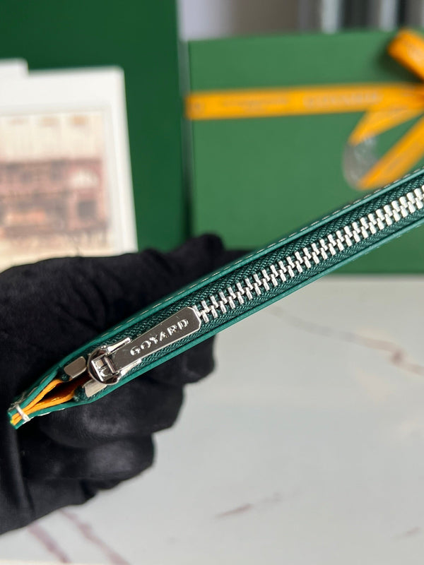 INSERT LOUISE 21 IN GREEN GOYARDINE CANVAS