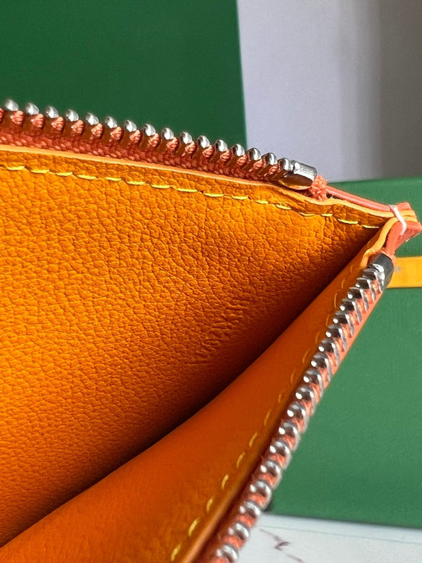 INSERTO LOUISE 21 IN TELA GOYARDINE ROSSO ARANCIONE