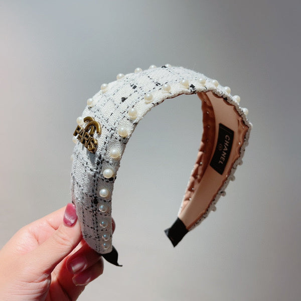 SERRE-TÊTE EN TWEED BLANC 875864
