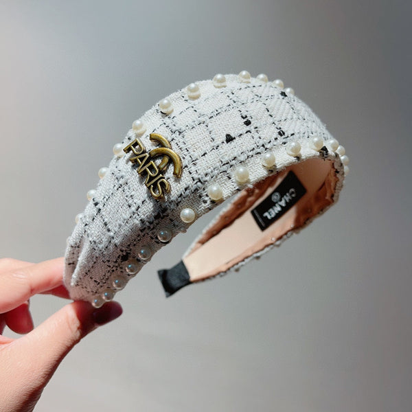 SERRE-TÊTE EN TWEED BLANC 875864