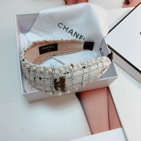 SERRE-TÊTE EN TWEED BLANC 875864