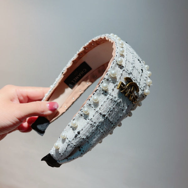 SERRE-TÊTE EN TWEED BLANC 875864