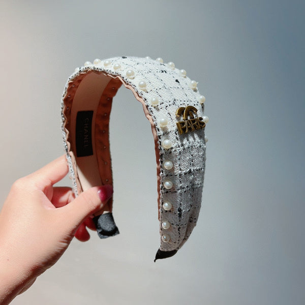 SERRE-TÊTE EN TWEED BLANC 875864