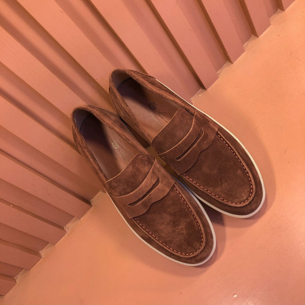 LP RETRO SUMMER WALK LOAFERS CINNAMON SUEDE