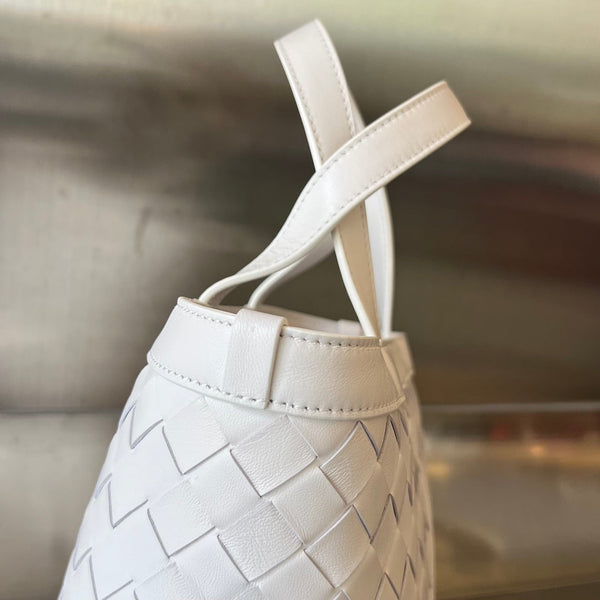 FLIP FLAP 23 BAG IN WHITE LAMBSKIN