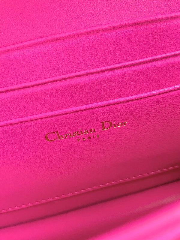 MICRO LADY 12 BAG IN HOT PINK LAMBSKIN