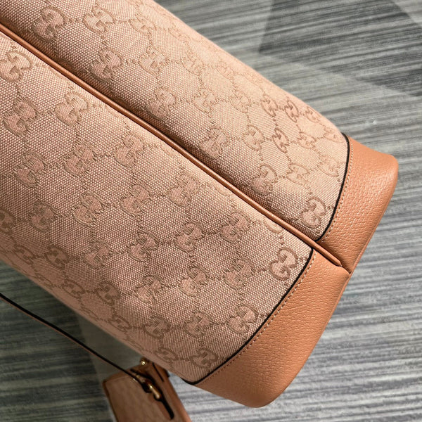 BORSA TOTE GG OPHIDIA GRANDE 40 IN TELA ROSA CHIARO