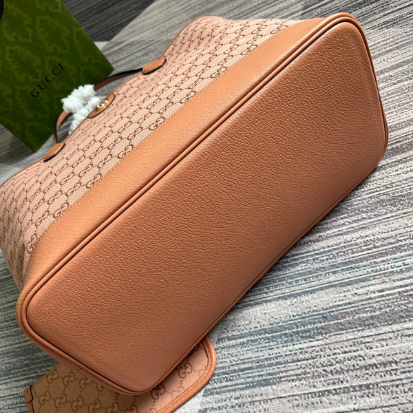 BORSA TOTE GG OPHIDIA GRANDE 40 IN TELA ROSA CHIARO
