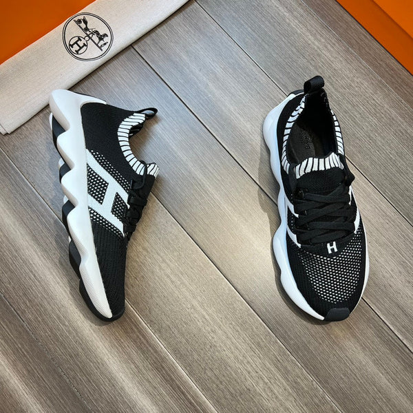 HM FLEX SLIP-ON SNEAKER BLACK WOVEN FABRIC