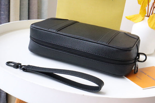 LV Pochette Kasai Clutches Taiga Leather 175199