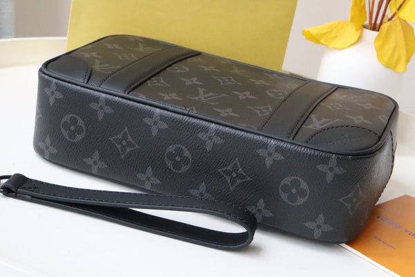 LV Pochette Kasai Clutches Monogram Eclipse canvas 179400