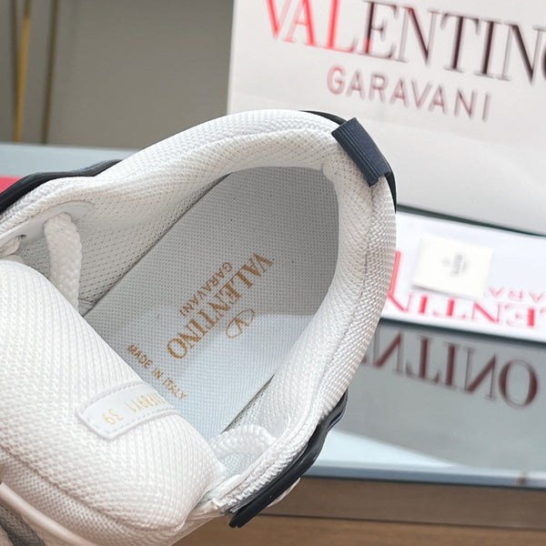 OPEN SKATE SNEAKER IN WHITE MIX NAVY BLUE CALFSKIN