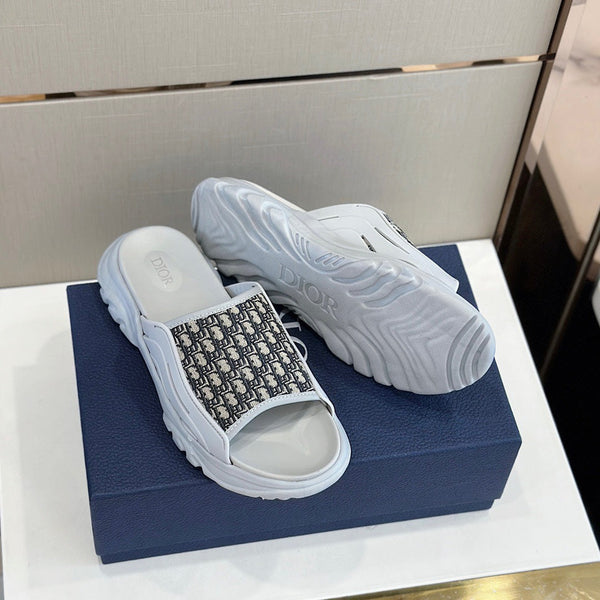 CD H-TOWN SANDAL PASTEL AND BLACK JACQUARD