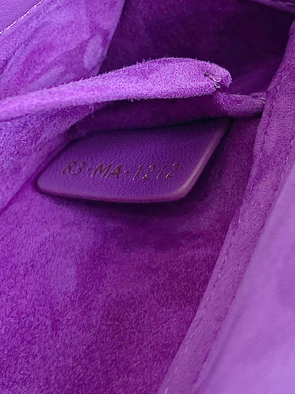 MINI BORSA D-JOY 17 IN PELLE DI AGNELLO VIOLA