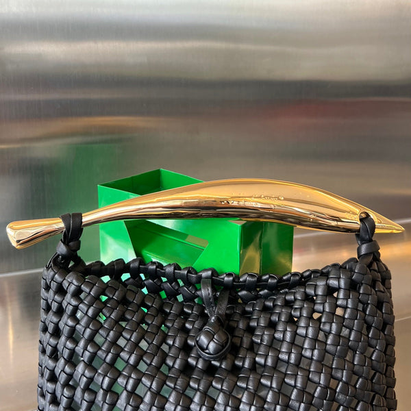 BORSA SARDINE 29 IN PELLE DI AGNELLO NERA