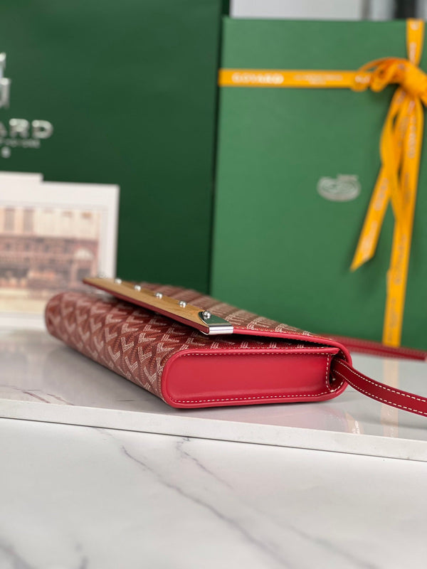 POCHETTE MONTE-CARLO PM 25 IN TELA GOYARDINE CLASSICA ROSSA