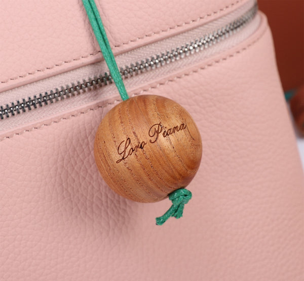 EXTRA BAG L27 IN BLUSH PINK GRAINED CALFSKIN WITH SILVER HARDWARE