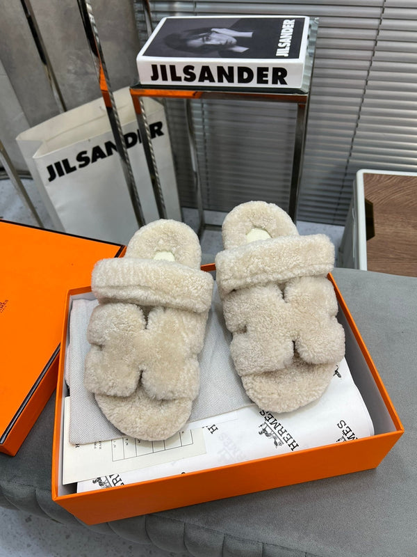 HM Chypre Sandal White Fleece Wool 953870