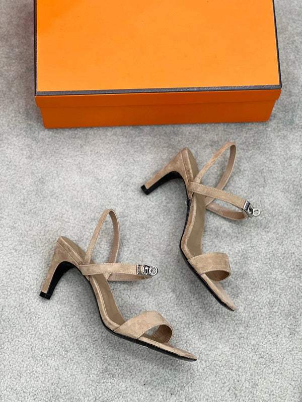 Glamour 75 Sandal Light Brown Suede