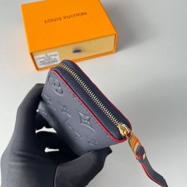 LV M60740 Portamonete Zippy Blu Monogram Empreinte Pelle 221611