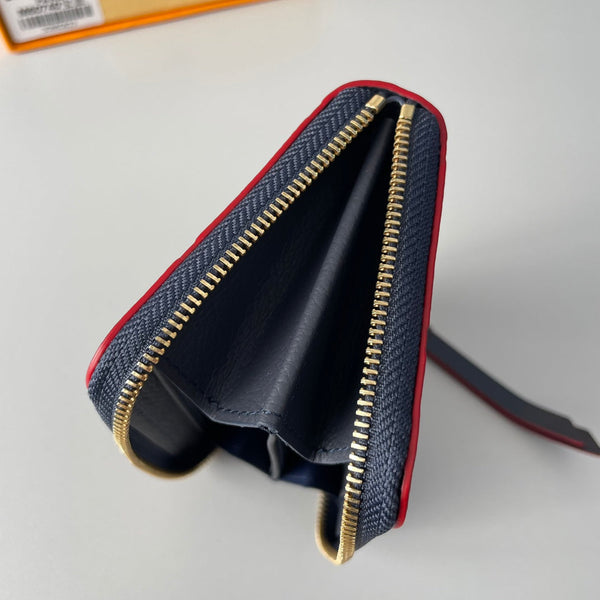 LV M60740 Portamonete Zippy Blu Monogram Empreinte Pelle 221611