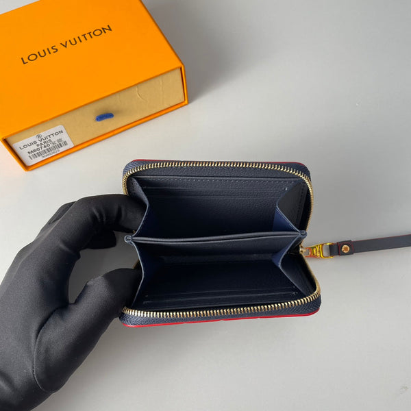 LV M60740 Portamonete Zippy Blu Monogram Empreinte Pelle 221611