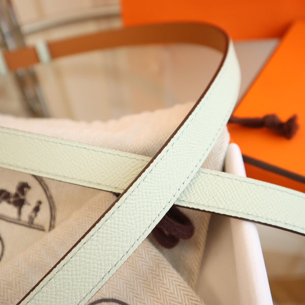 hm kelly belt 18mm aspirin blue epsom leather