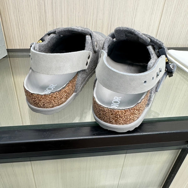 CD BIRKENSTOCK TOKIO MULE GRAY SUEDE