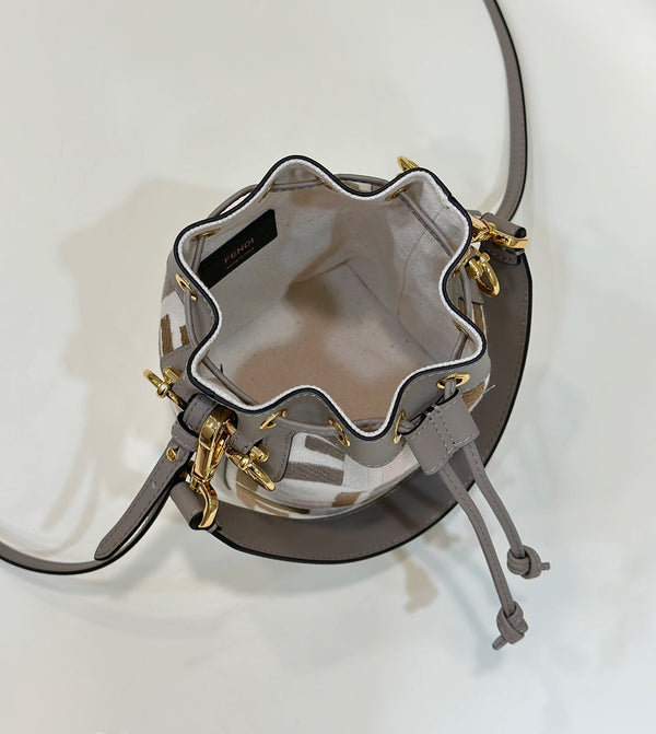 MON TRESOR 18 WITH FF MOTIF IN MULTICOLOR JACQUARD FABRIC