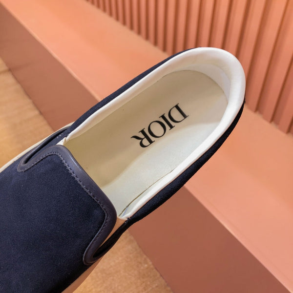 CD B101 DIAMOND LOAFER DENIM COLOR SUEDE