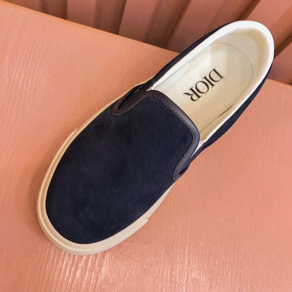 CD B101 DIAMOND LOAFER DENIM COLOR SUEDE