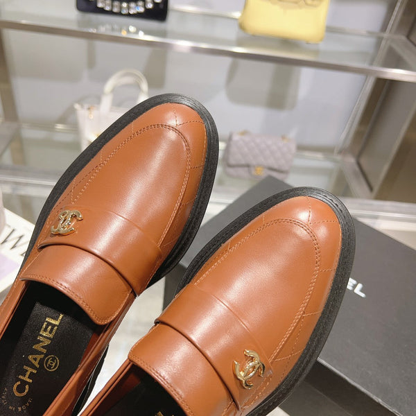 Mocassini CC 45mm Marrone Arancione Pelle di Agnello