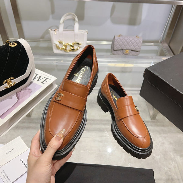 Mocassini CC 45mm Marrone Arancione Pelle di Agnello